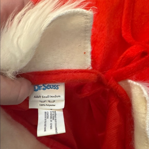 Grinch Costume Mask Dress Fur Gloves Tights Adult Small/Medium - Picture 6 of 7